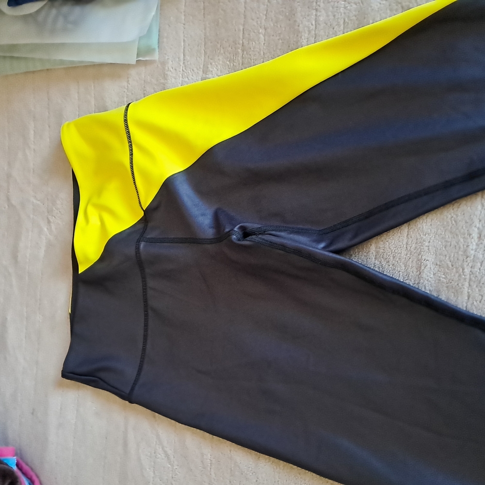 Yellow and Black Leggings